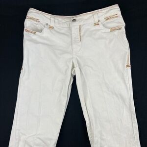 Decoded Crop Jeans Womens Juniors 11 White